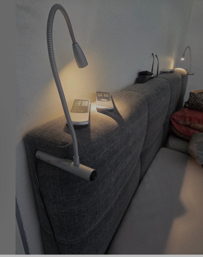 2 bedlampjes voor aan de Avek of auping hoofdbord boxspring, Ophalen of Verzenden, Zo goed als nieuw, Auping