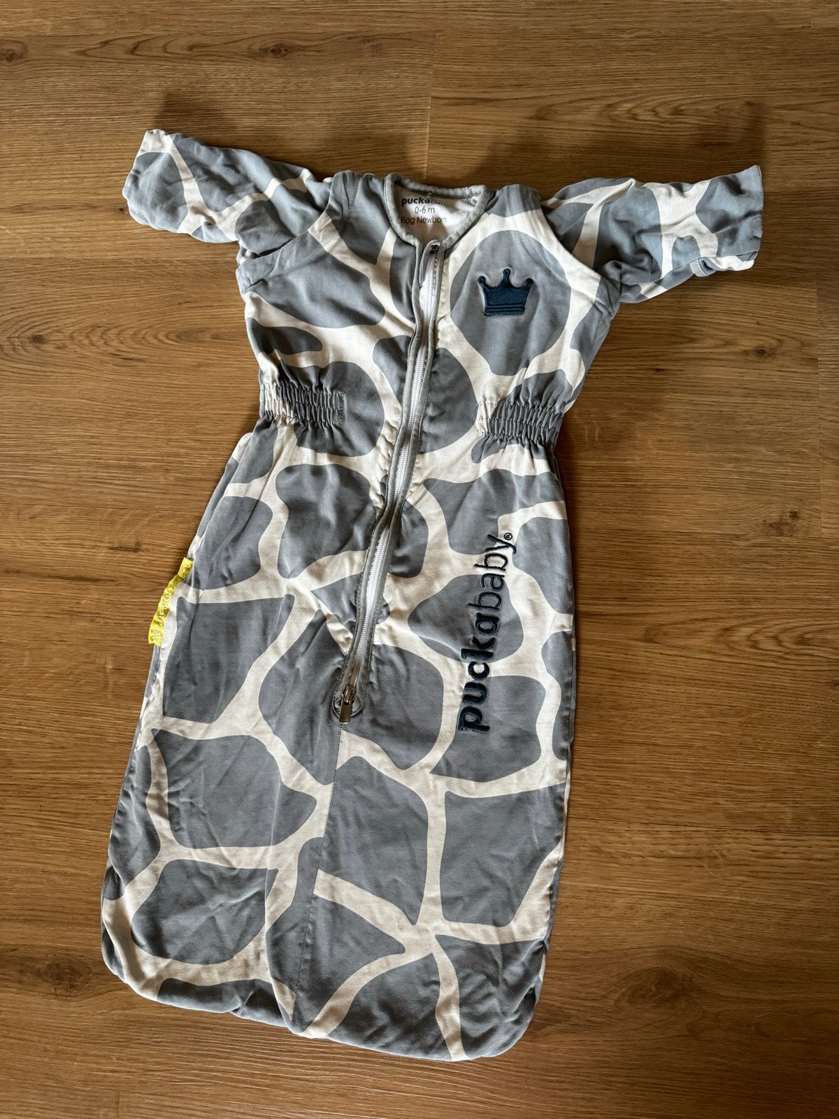 Puckababy slaapzak newborn 0-6 maanden blauw, Ophalen of Verzenden, Gebruikt, Slaapzak