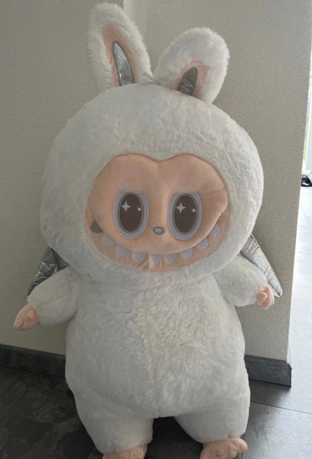 Grote XL Labubu Knuffel Engel Wit 80 cm, Kinderen en Baby's, Ophalen, Overige merken, Overige karakters, Overige typen