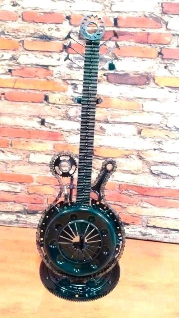Metal art, torso gitaar upcycling Industriële kunst, Ophalen of Verzenden