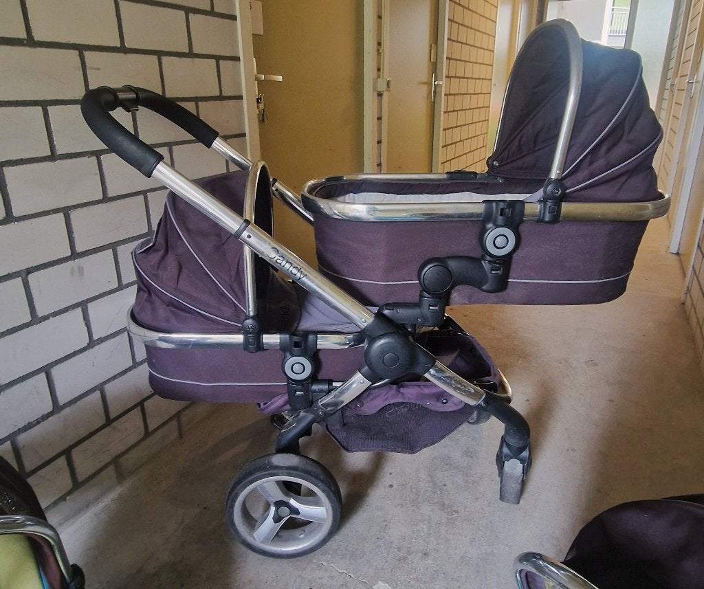 Icandy Peach tweeling kinderwagen – compleet set, Ophalen, Gebruikt, Kinderwagen of Buggy