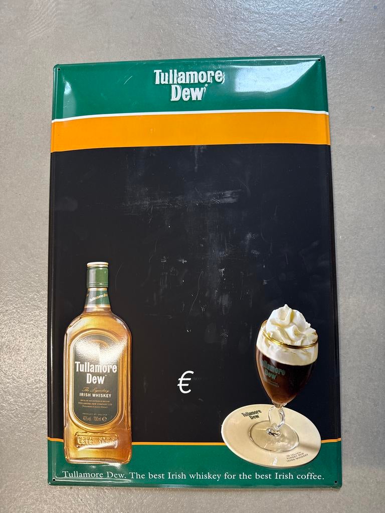 Krijtbord tulamore Dew, Verzamelen, Ophalen of Verzenden
