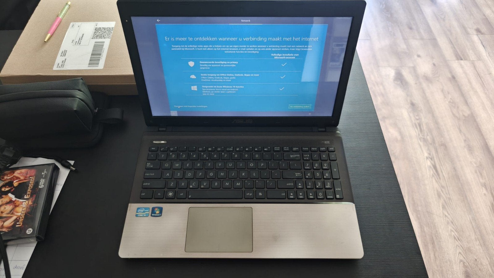 ASUS K55A laptop – incl. oplader & laptoptas, Ophalen, Asus