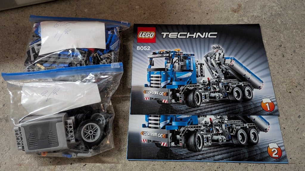 lego technic 8052 met power functies, Kinderen en Baby's, Ophalen of Verzenden, Zo goed als nieuw