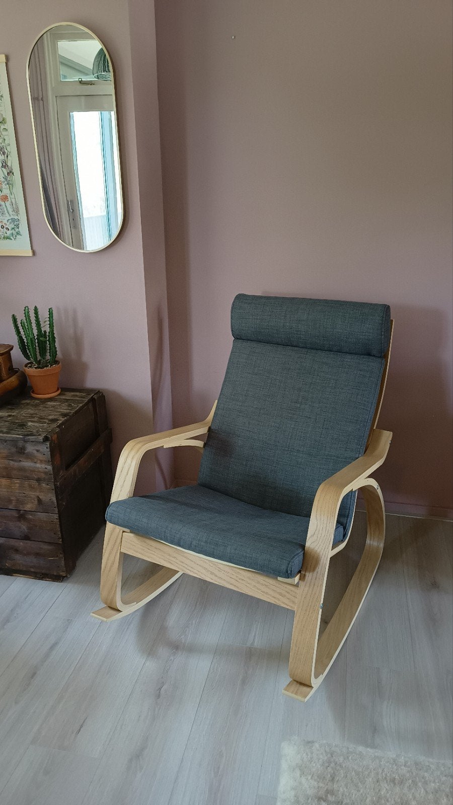 Ikea poäng schommelstoel ZGAN, Huis en Inrichting, Ophalen of Verzenden, Zo goed als nieuw, Stof, Eén