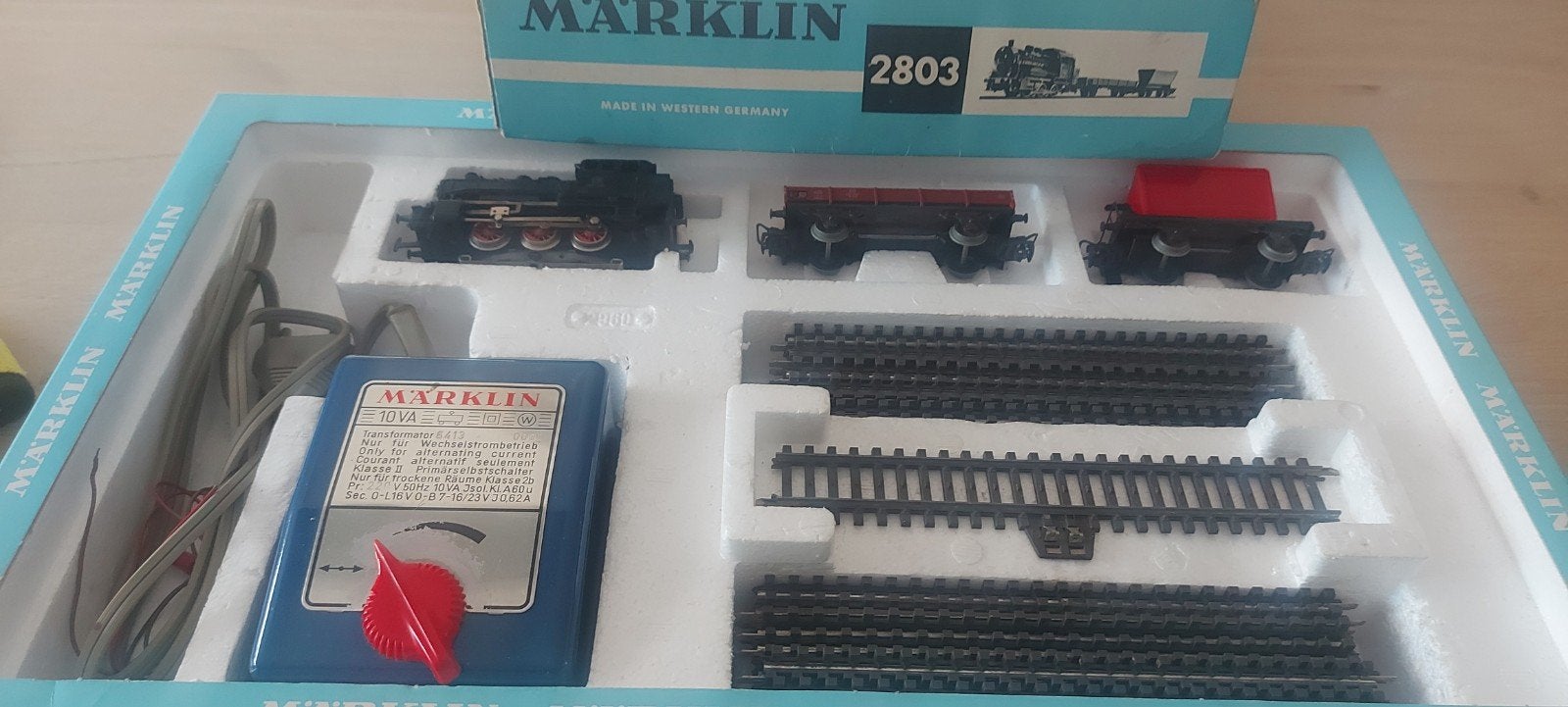 Märklin Treinset DB br 89006 tenderloc+2 wgn's artnr 2803 ov, Hobby en Vrije tijd, Modeltreinen | H0, Wisselstroom, Treinset, Ophalen of Verzenden