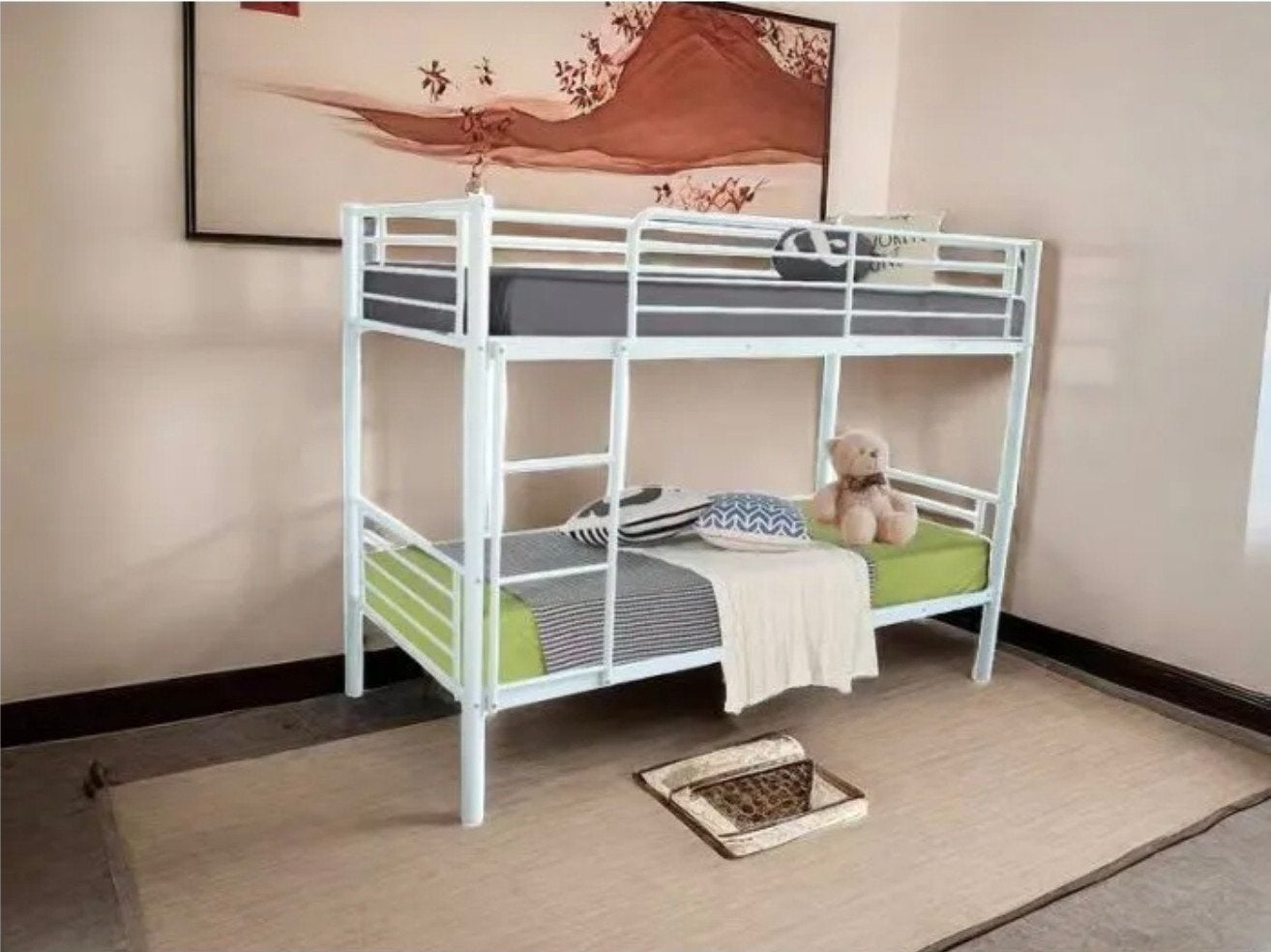 GRATIS stapelbed, MOETSNELWEG, Ophalen, Gebruikt, 90 cm, Tweepersoons