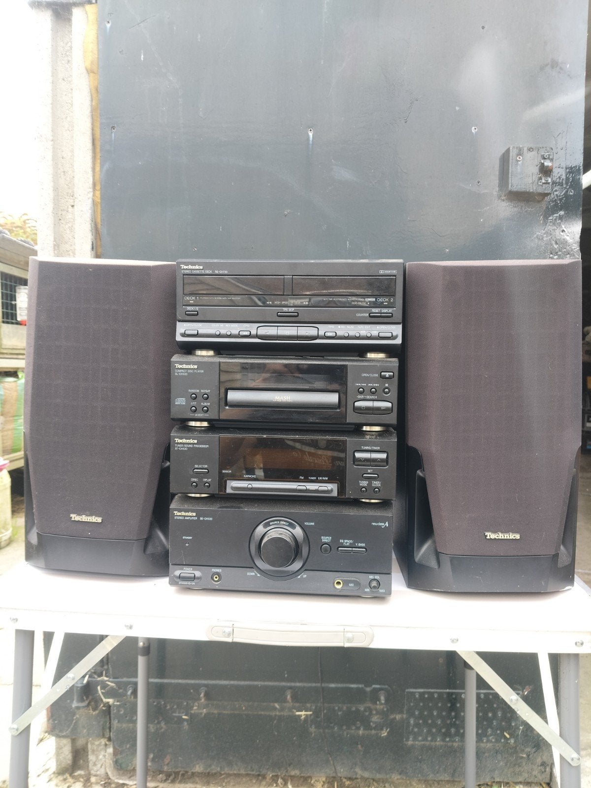 Technics Hifi Set met Speakers en Afstandsbediening, Ophalen, Gebruikt, Cassettedeck, Overige merken
