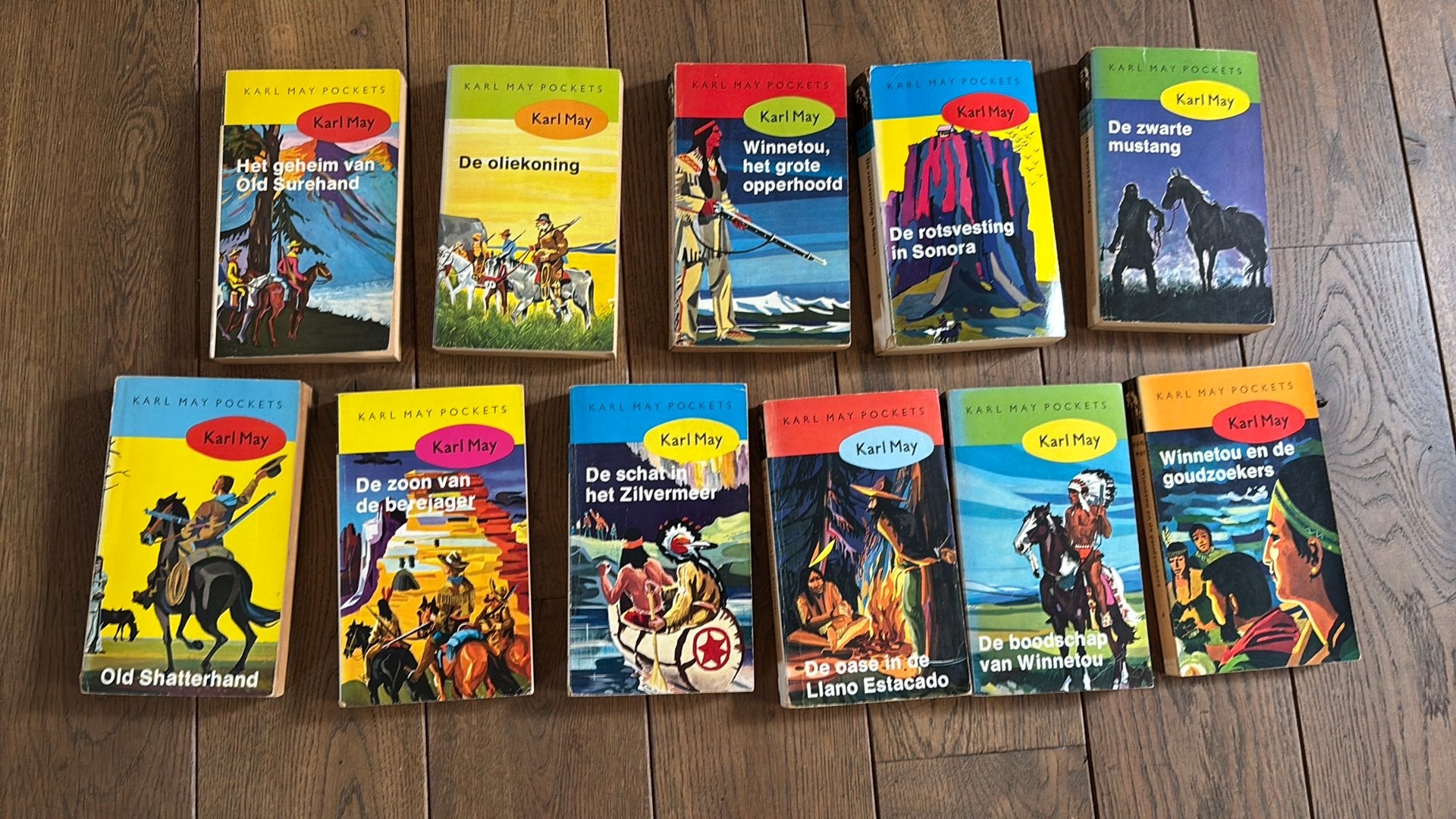 Karl May pockets -  11 stuks, Boeken, Avontuur en Actie, Ophalen of Verzenden, Gelezen