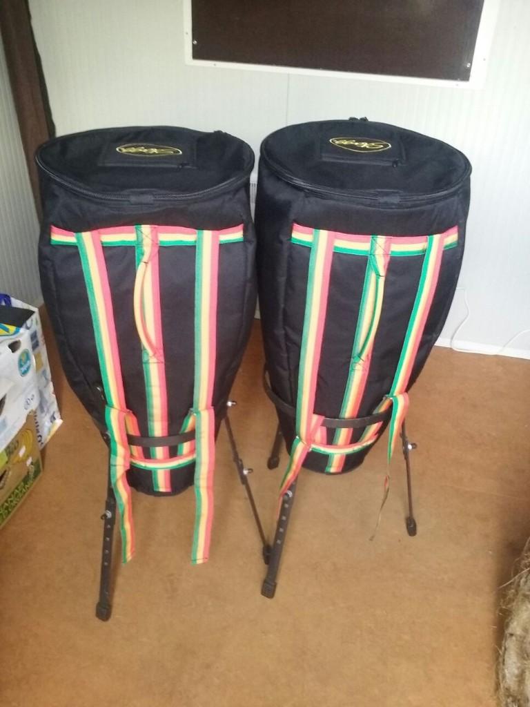 bongo hoezen als nieuw, Muziek en Instrumenten, Ophalen, Zo goed als nieuw, Trommel