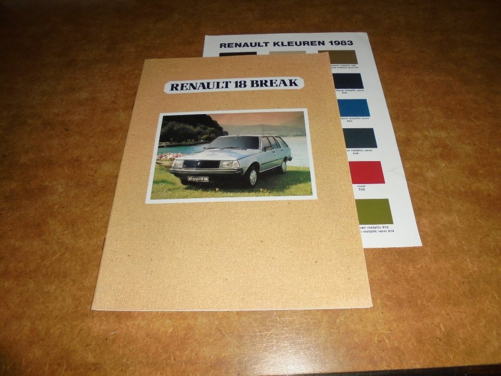 brochure Renault 18 Break  1983, Ophalen of Verzenden, Nieuw, Renault