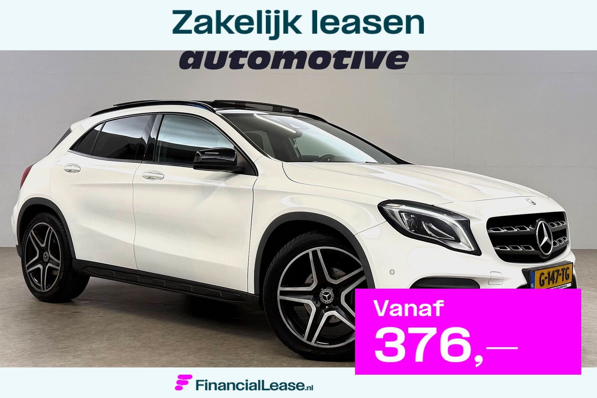 Mercedes-Benz GLA 180 | Pano | Camera | LED | Clima | Cruise, Gebruikt, Euro 6, 4 cilinders, 715 kg