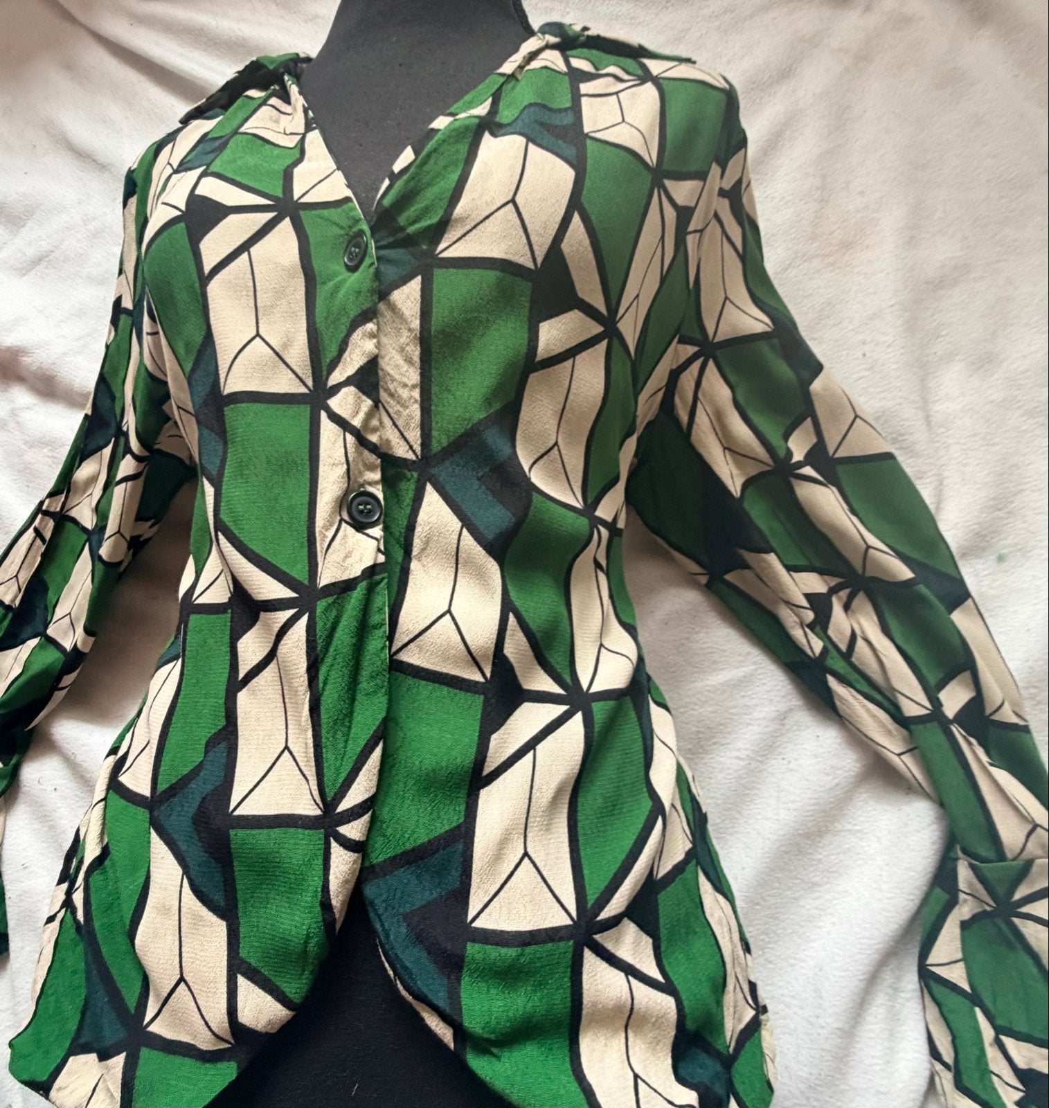 Z.g.a.n. Zara Blouse met prachtig print. Maat XL., Kleding | Dames, Blouses en Tunieken, Ophalen of Verzenden, Zo goed als nieuw