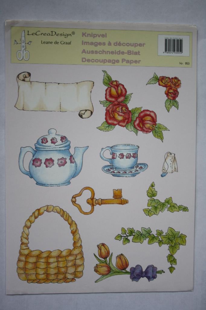 19 st. Knipvellen le crea design 6978, Ophalen of Verzenden, Nieuw, Overige thema's, Knipvel