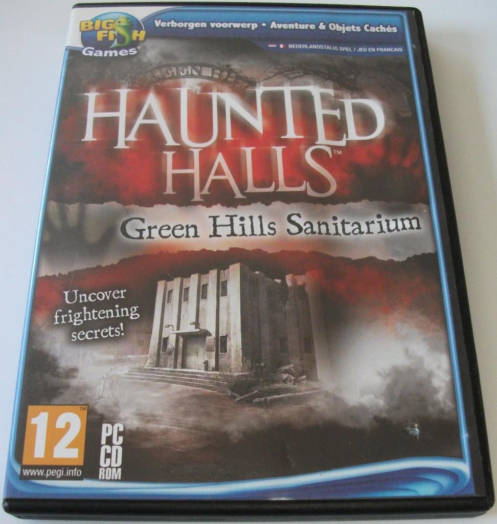 PC Game *** HAUNTED HALLS 1 *** Green Hills Sanitarium, Puzzel en Educatief, 1 speler, Ophalen of Verzenden, Zo goed als nieuw