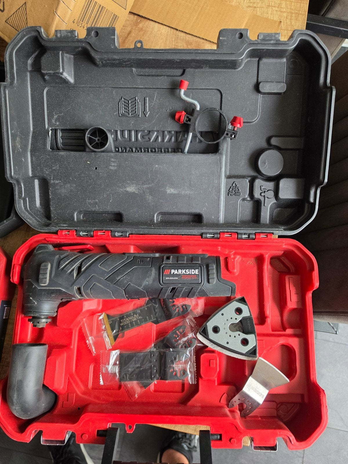 PARKSIDE PERFORMANCE
Accu-multitool 12 V, zonder accu en la, Ophalen of Verzenden