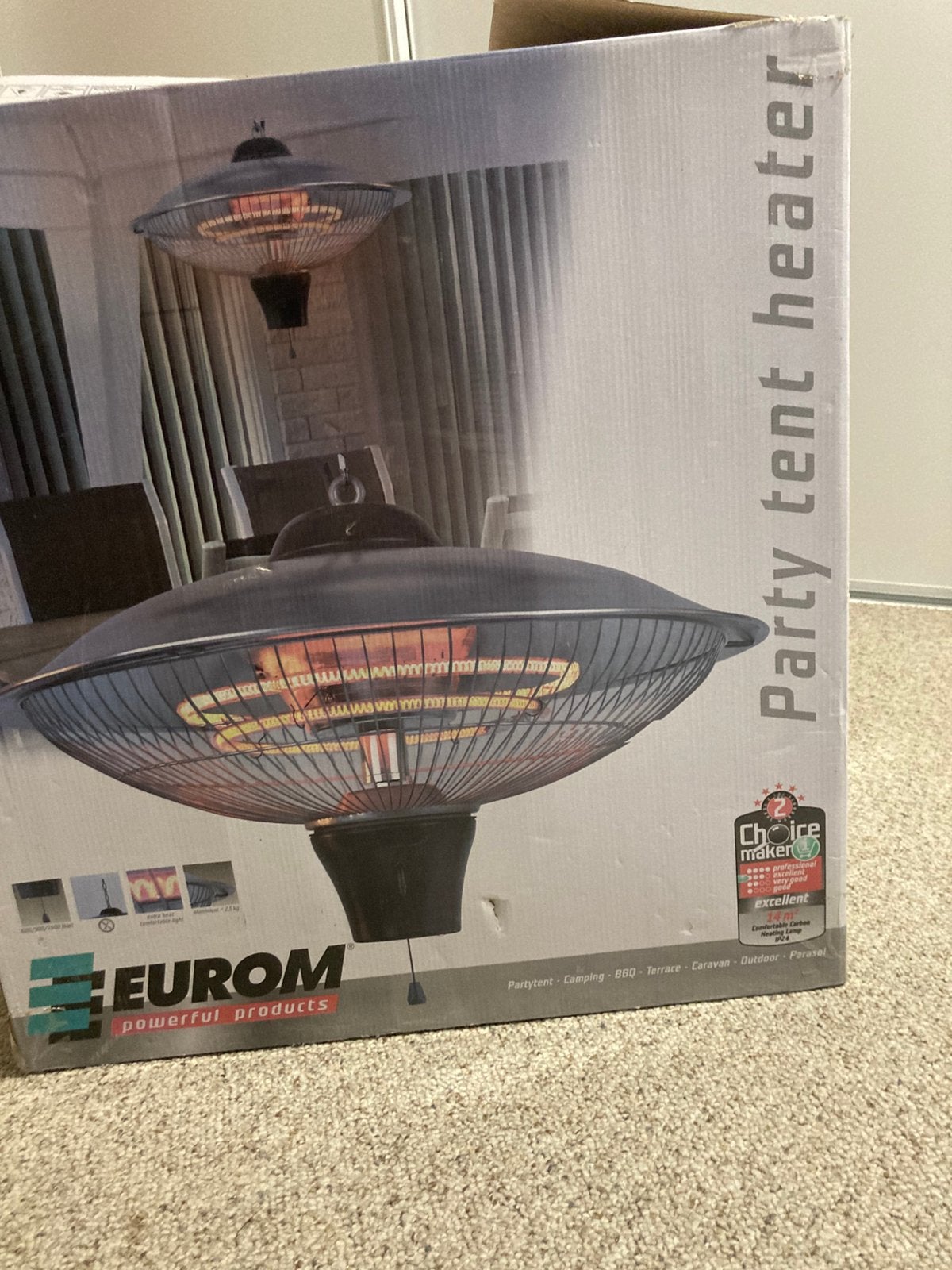 Terrasverwarmer, Ophalen, Zo goed als nieuw