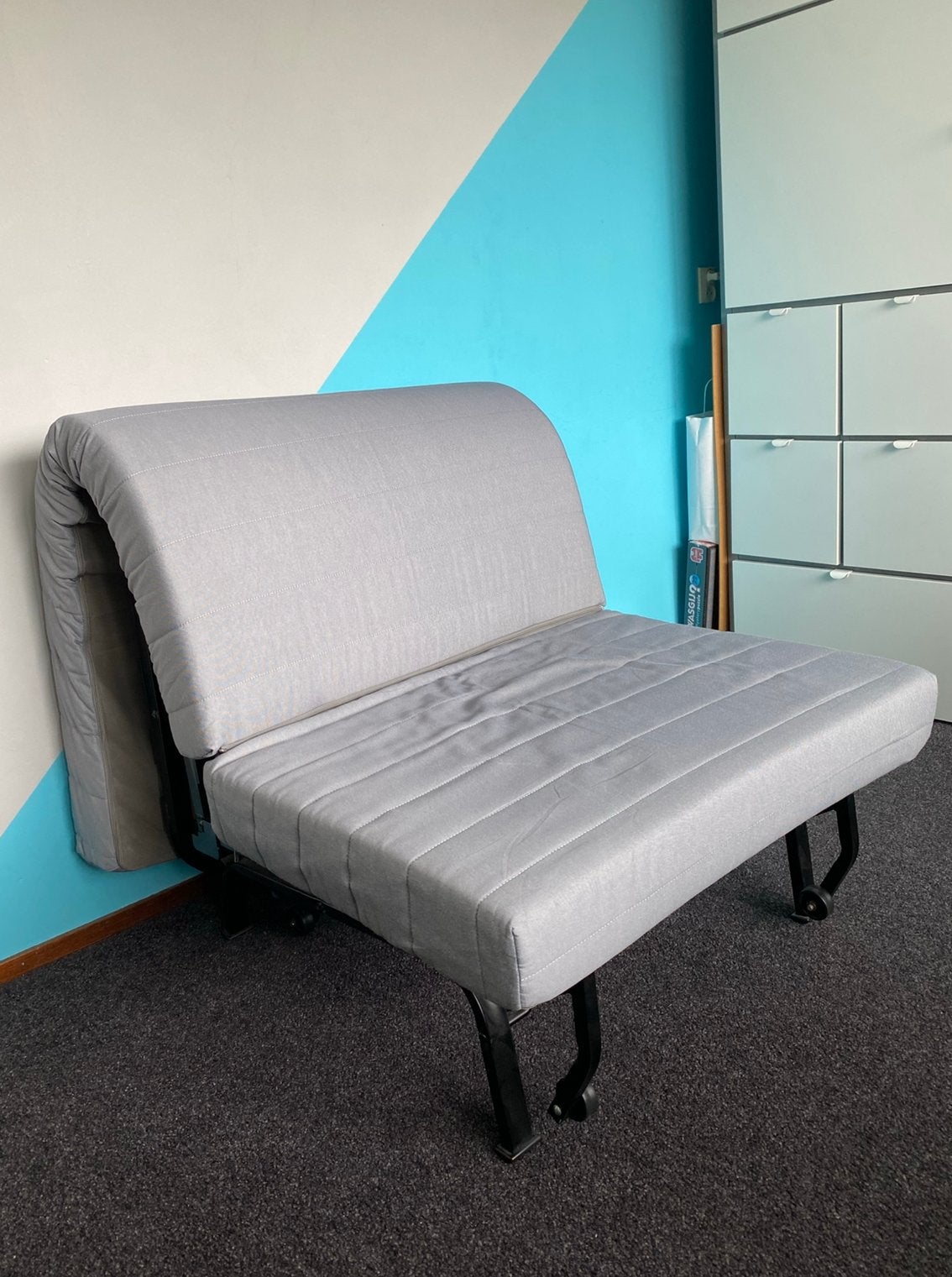 Slaapstoel Ikea lycksele Lövas, Huis en Inrichting, Slaapkamer | Slaapbanken, Ophalen, Eenpersoons, Zo goed als nieuw, 80 cm