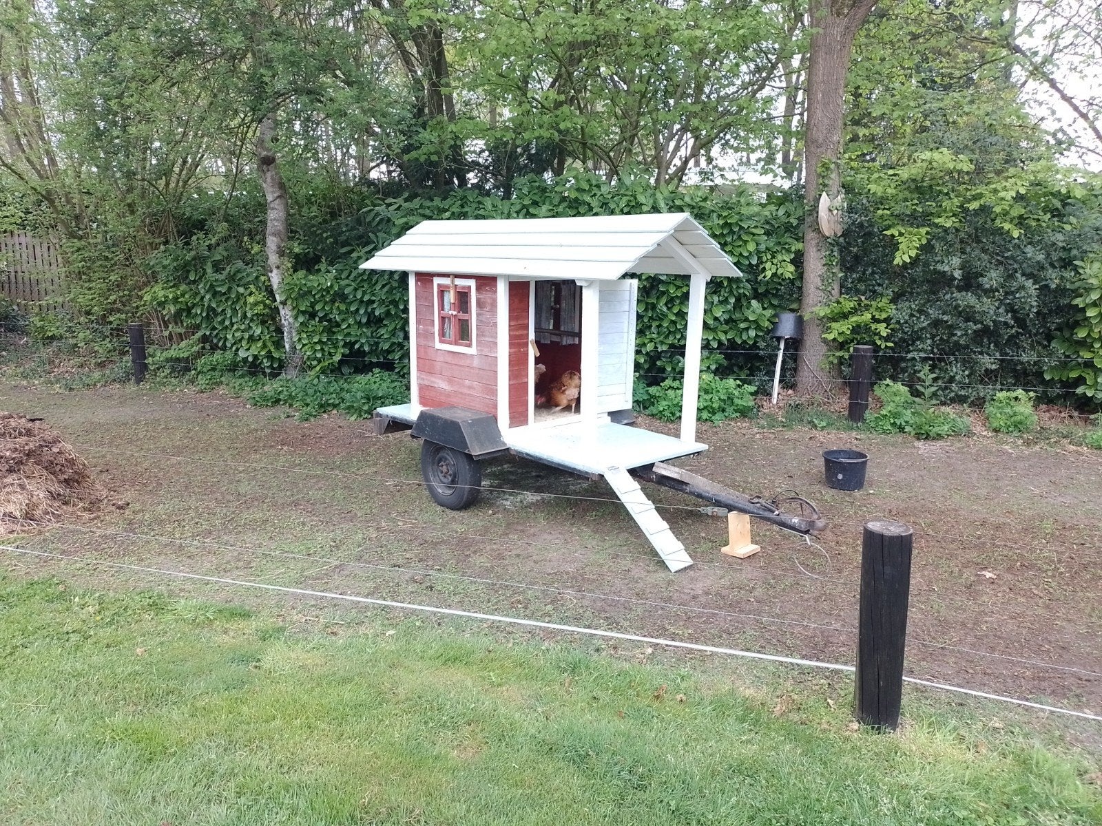 mobiel kippenhok of geitenhok, Dieren en Toebehoren, Pluimvee | Toebehoren, Ophalen, Kippenhok of Kippenren