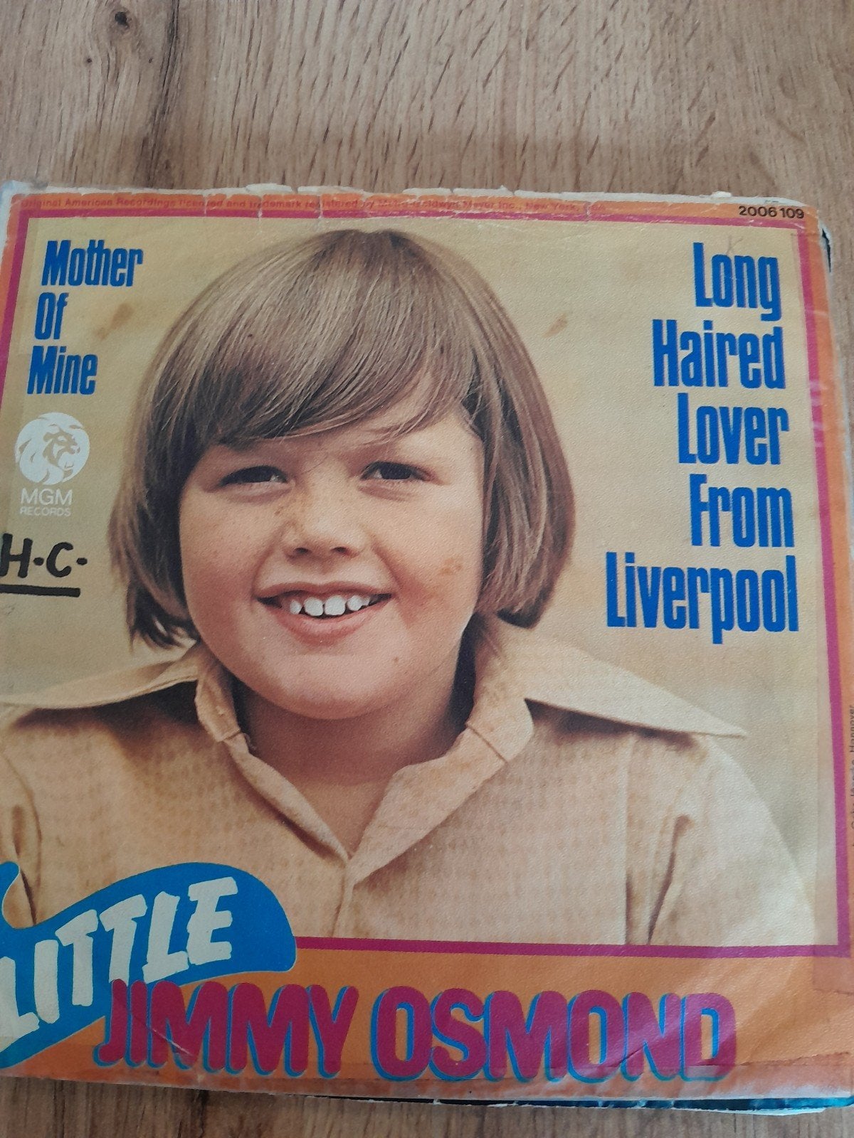Jimmy osmond 7inch long haired lover from Liverpool, Ophalen of Verzenden, Zo goed als nieuw, Pop