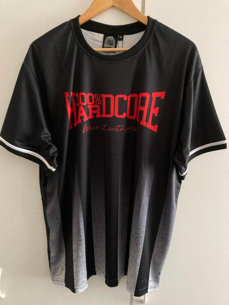 100% Hardcore T-shirt Zwart/Rood Maat XL, Verzenden, Nieuw