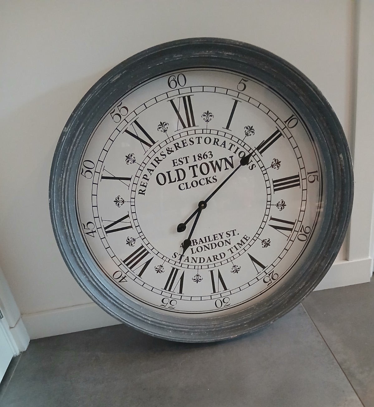 Grote wandklok 'Old Town Clocks' - Vintage stijl, Ophalen, Wandklok