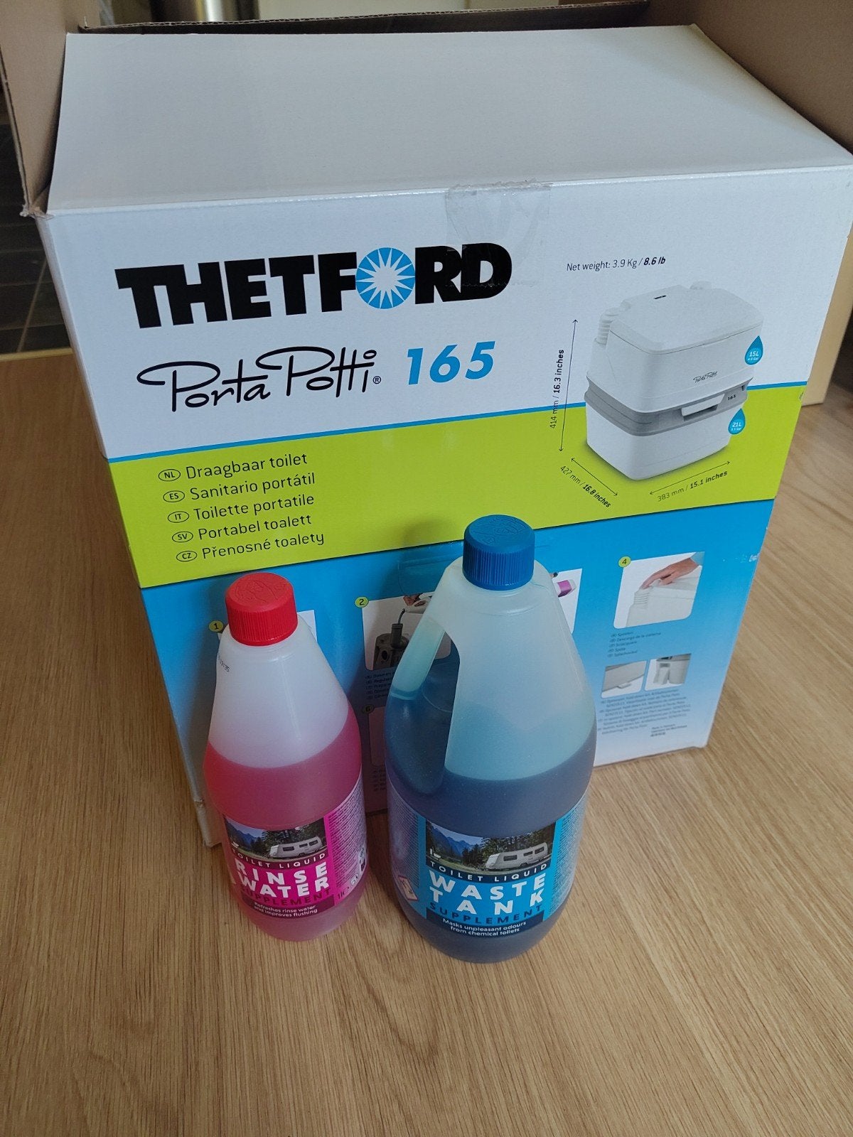 Thetford Porta Potti 165 draagbaar toilet, Ophalen, Nieuw