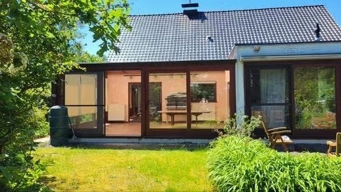 Houten veranda dubbel glas, Ophalen, Gebruikt