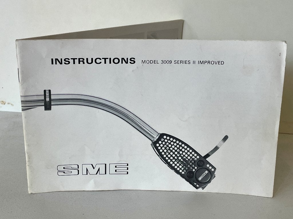 Instructieboekje SME Model 3009 Serie II Improved, Verzenden, Gebruikt, Platenspeler, Overige merken