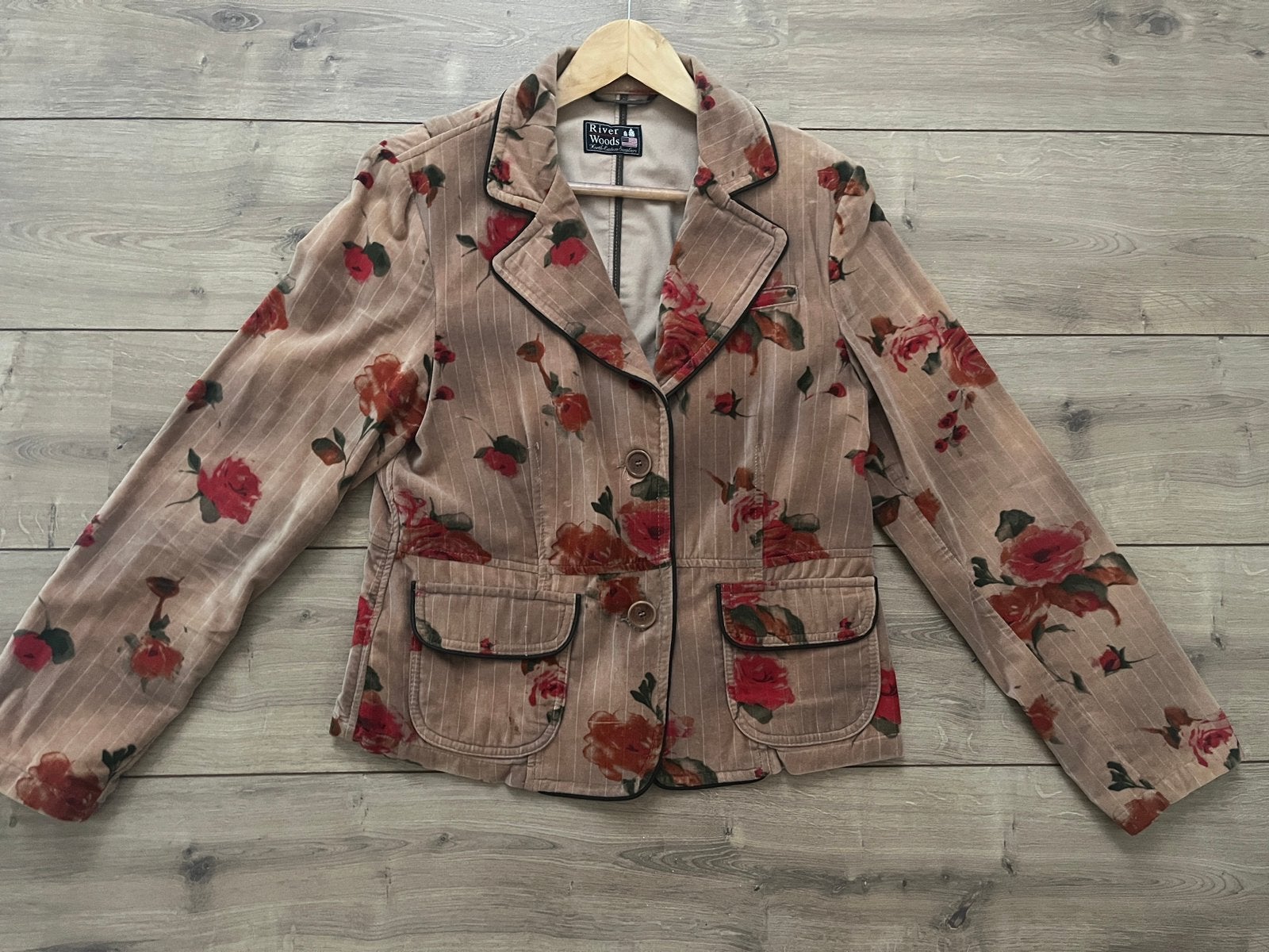 Prachtig River Woods colbert blazer jasje maat 42 bruin, Kleding | Dames, Ophalen of Verzenden, Zo goed als nieuw, Maat 42/44 (L)