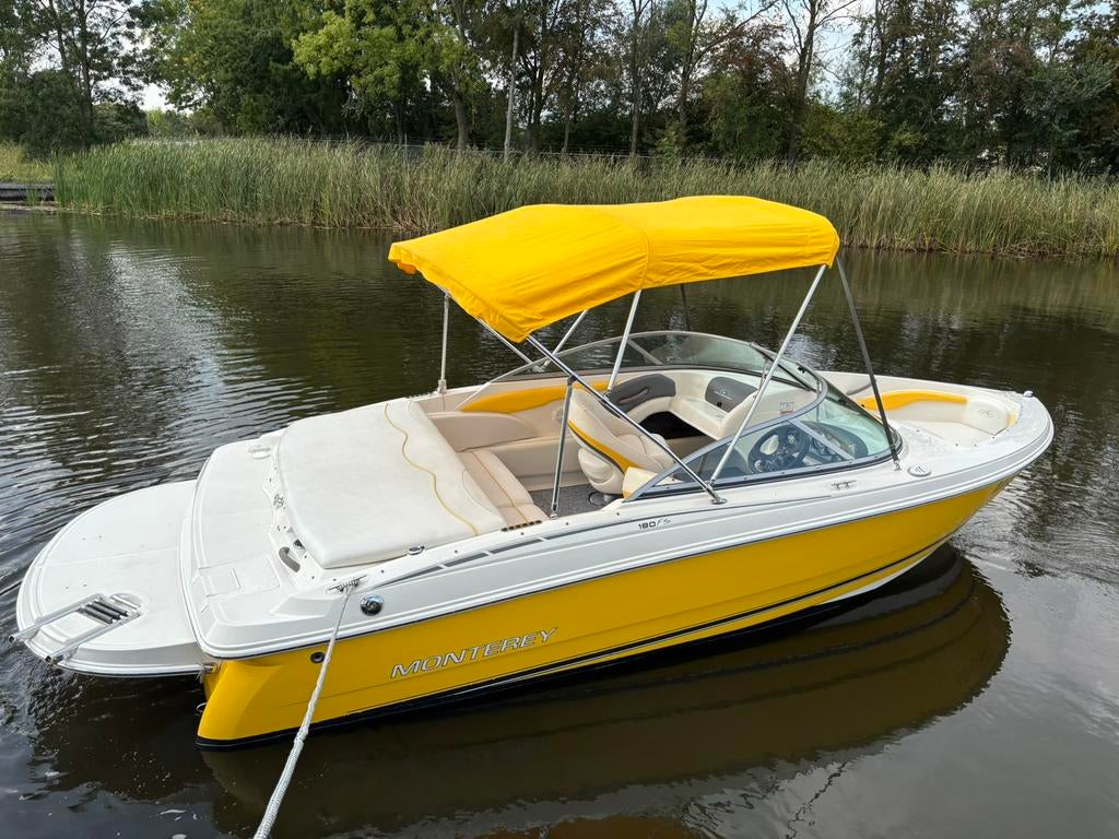 Monterey FS 180 speedboot 3.0L volvo penta in prijs verlaagd, Ophalen, Binnenboordmotor, 120 tot 200 pk, Zo goed als nieuw