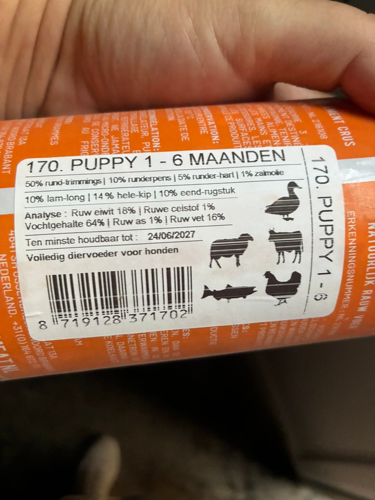 20 KG vers vlees hond, Dieren en Toebehoren, Dierenvoeding, Ophalen, Hond
