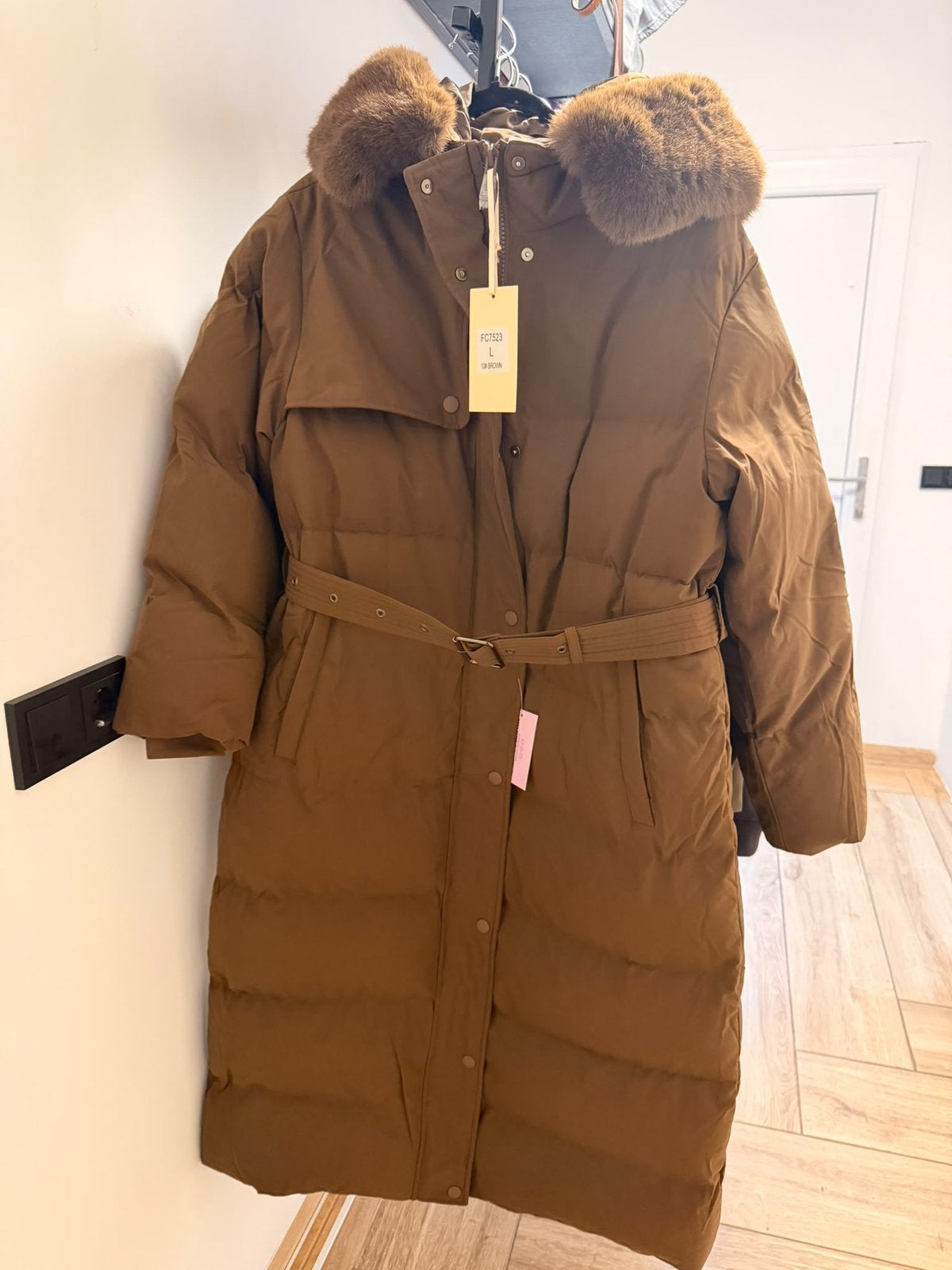 Winterjas, Kleding | Dames, Ophalen of Verzenden, Nieuw, Maat 42/44 (L), Bruin