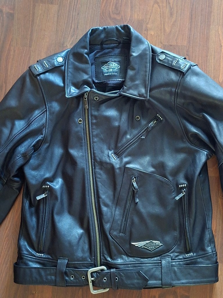 Harley davidson jas, Motoren, Kleding | Motorkleding, Ophalen of Verzenden, Tweedehands, Heren, Jas | leer