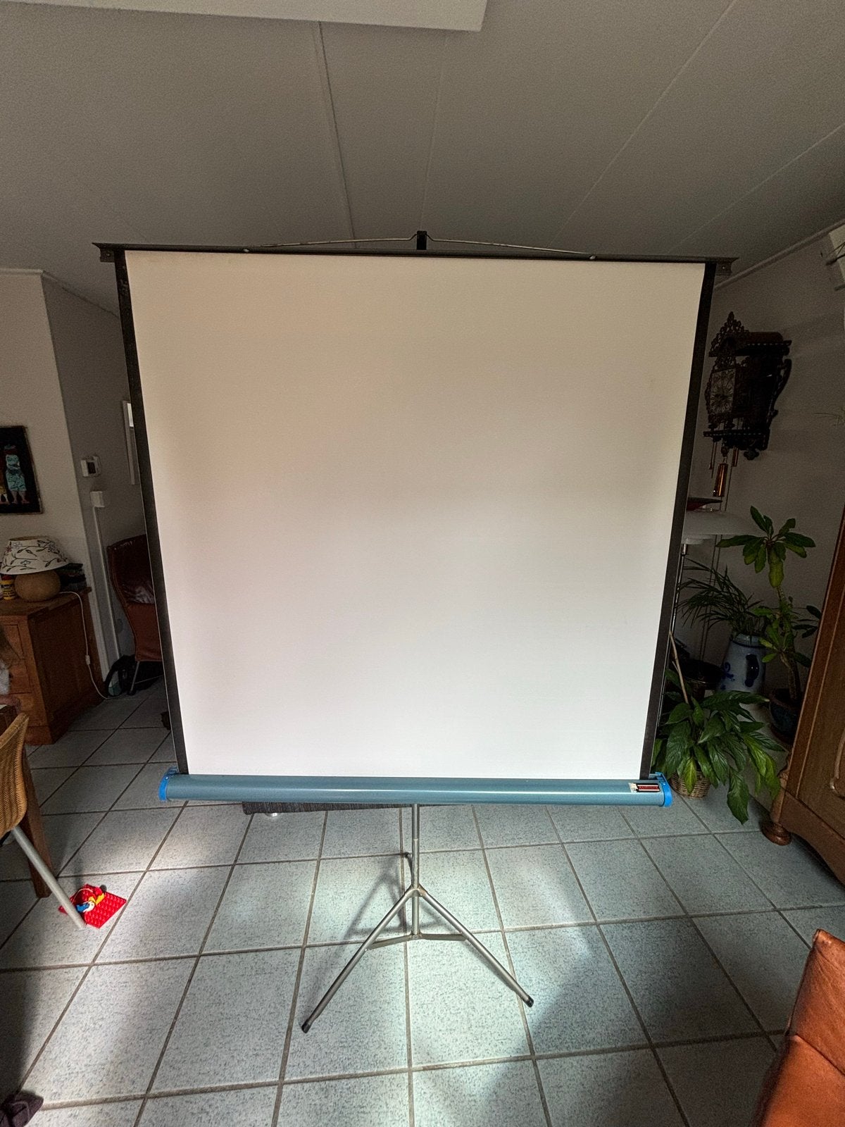 Projecta Ambassador Projectiescherm op statief, Audio, Tv en Foto, Projectieschermen, Ophalen, Handmatig, Gebruikt