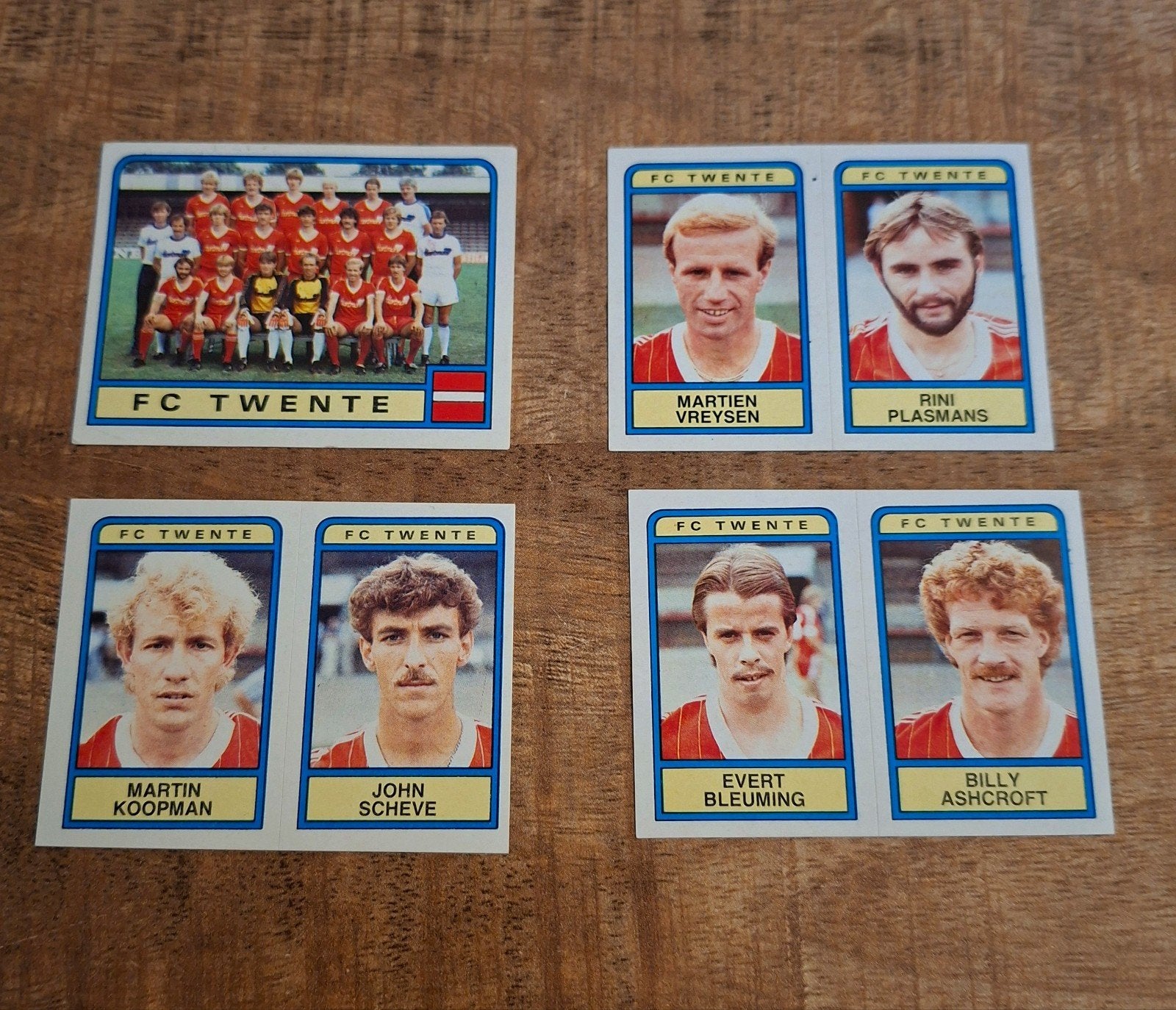 FC Twente Panini Voetbal 1984 Stickers - Zeldzaam!, Ophalen of Verzenden, Zo goed als nieuw, F.C. Twente, Poster, Plaatje of Sticker