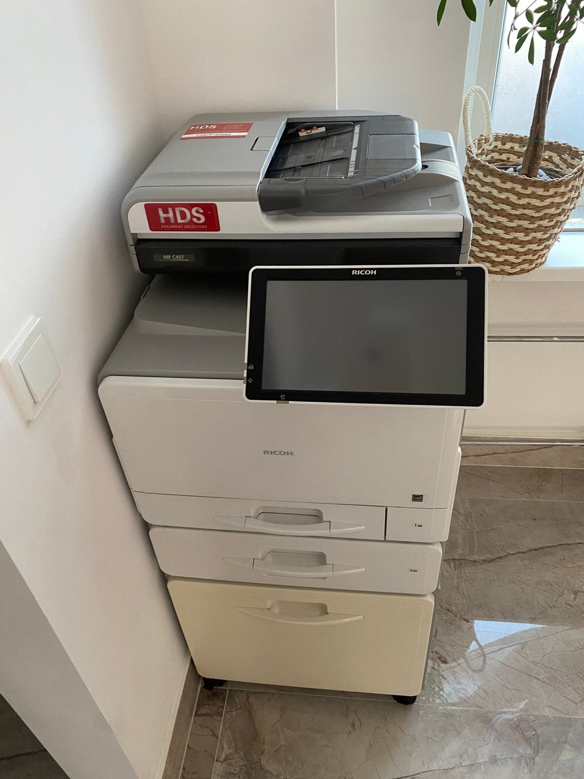 Ricoh MP C407 HDS Professionele printer+ toner, Ophalen of Verzenden, Scannen