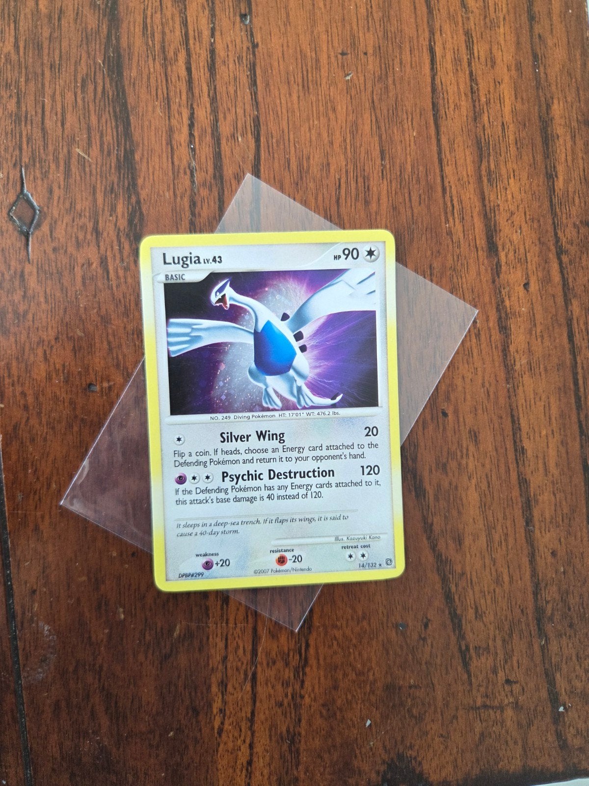 Lugia 14/132 Secret Wonders Holo English 2007, Ophalen of Verzenden, Zo goed als nieuw