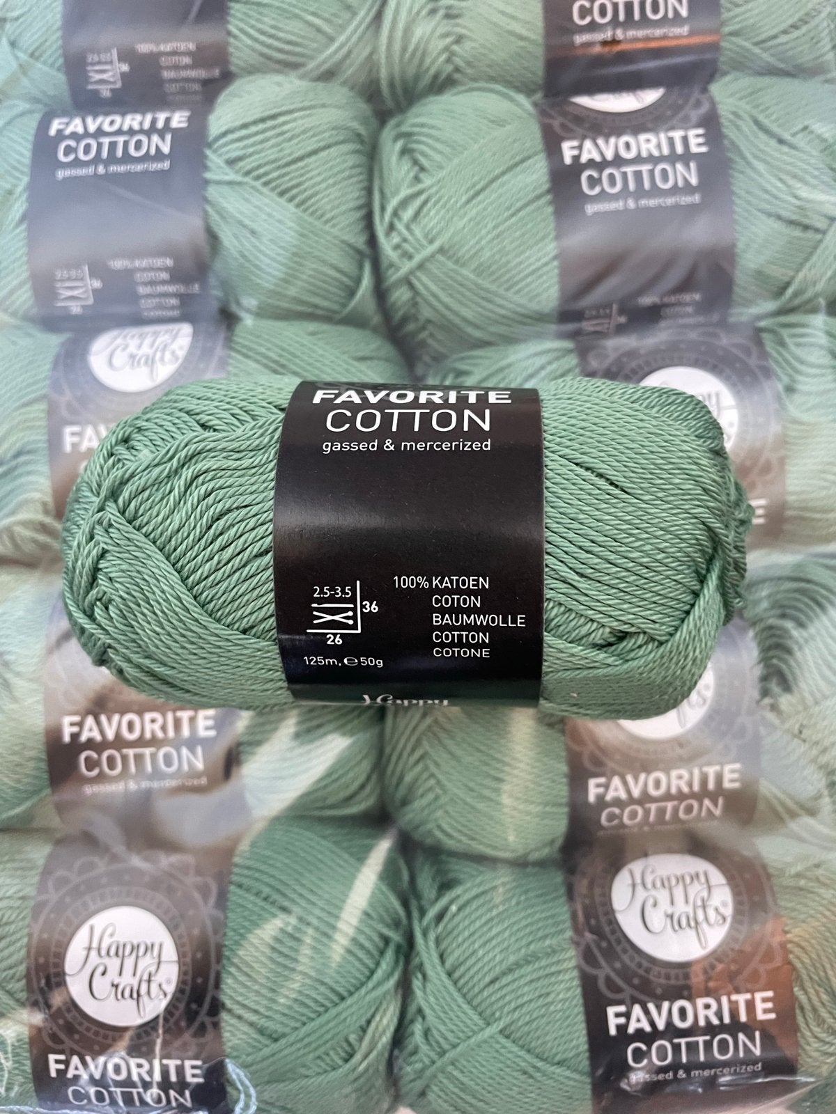 Happy Crafts Favorite Cotton Gassed & Mercerized - Kleur 135, -, Breien of Haken, -, Nieuw