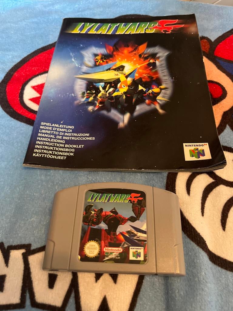Lylat Wars (Star Fox 64) Nintendo 64 N64 met handleiding, Spelcomputers en Games, Games | Nintendo 64, Zo goed als nieuw, Shooter