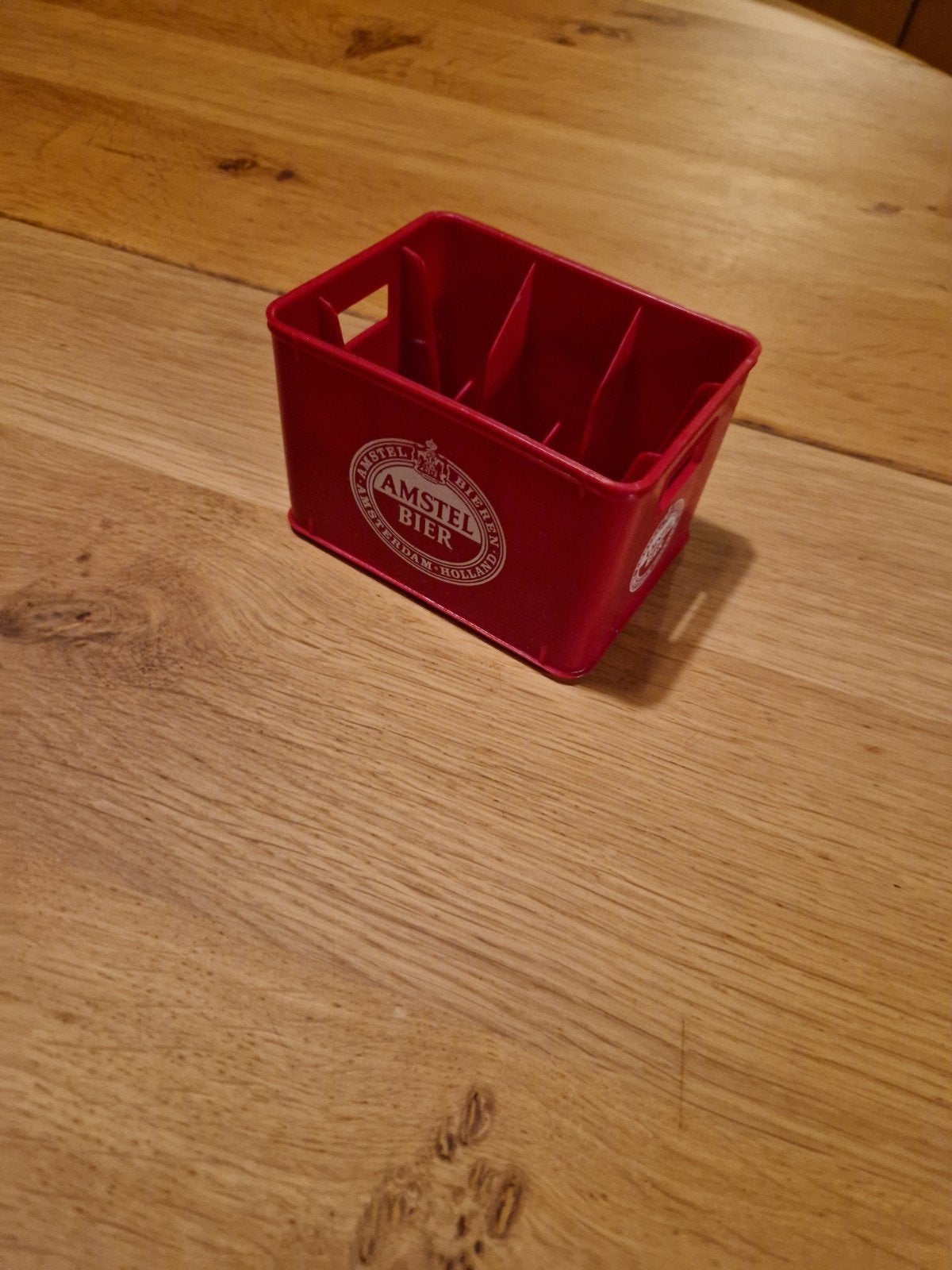 retro Amstel mini kratje voor onderzetters, Ophalen of Verzenden, Zo goed als nieuw, Viltje(s), Amstel
