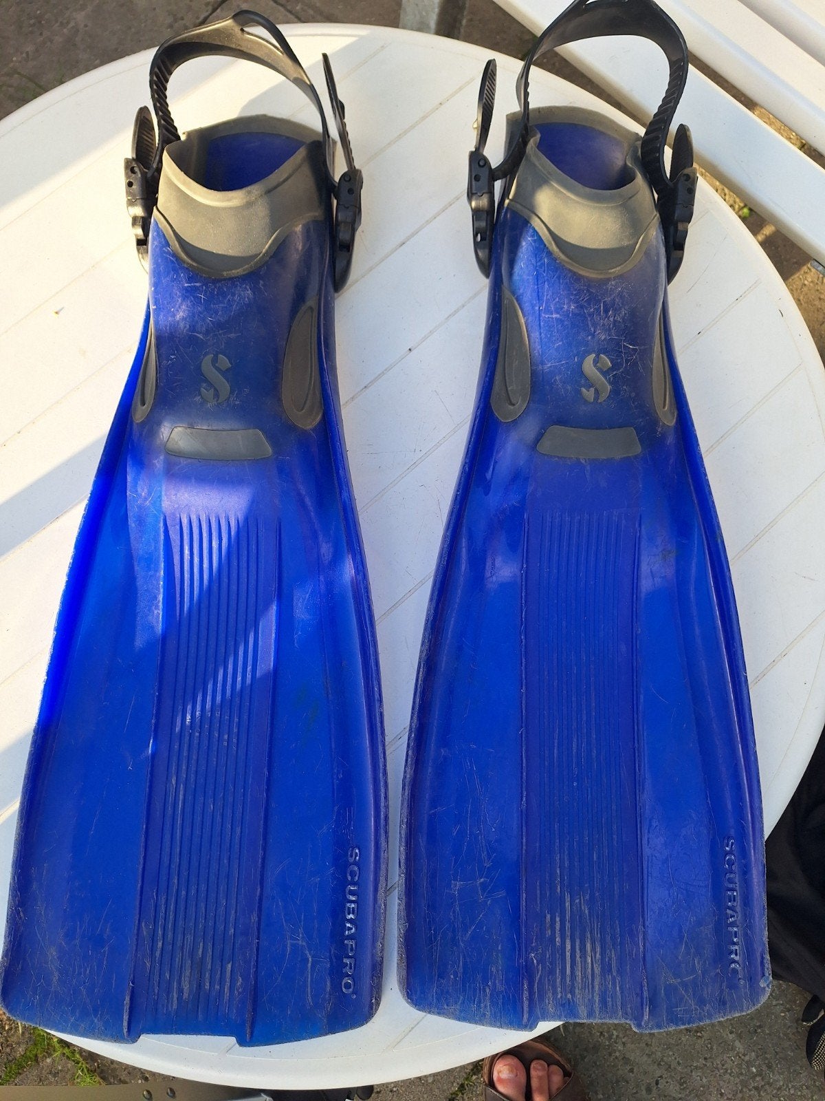 Scubapro vinnen maat L/XL, Watersport en Boten, Ophalen of Verzenden, Gebruikt, Zwem- of Duikvliezen