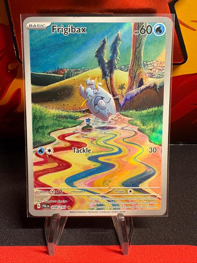 Frigibax 208/193 Full Art Pokémon Kaart (Engels), Ophalen of Verzenden, Zo goed als nieuw, Losse kaart, Foil