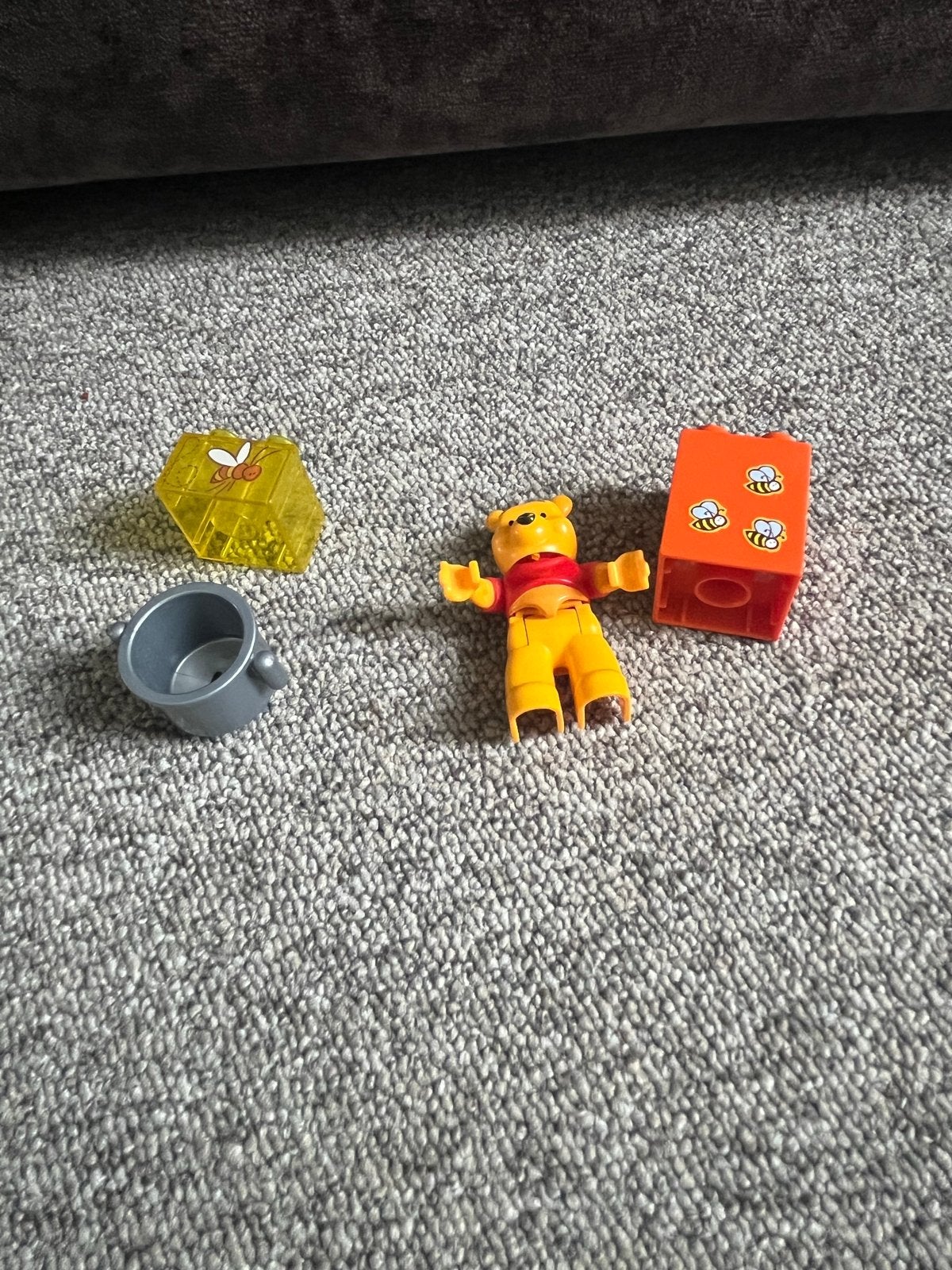 Lego Duplo Winnie de Poeh met accessoires, Gebruikt, Overige thema's, Ophalen of Verzenden, Minifiguur