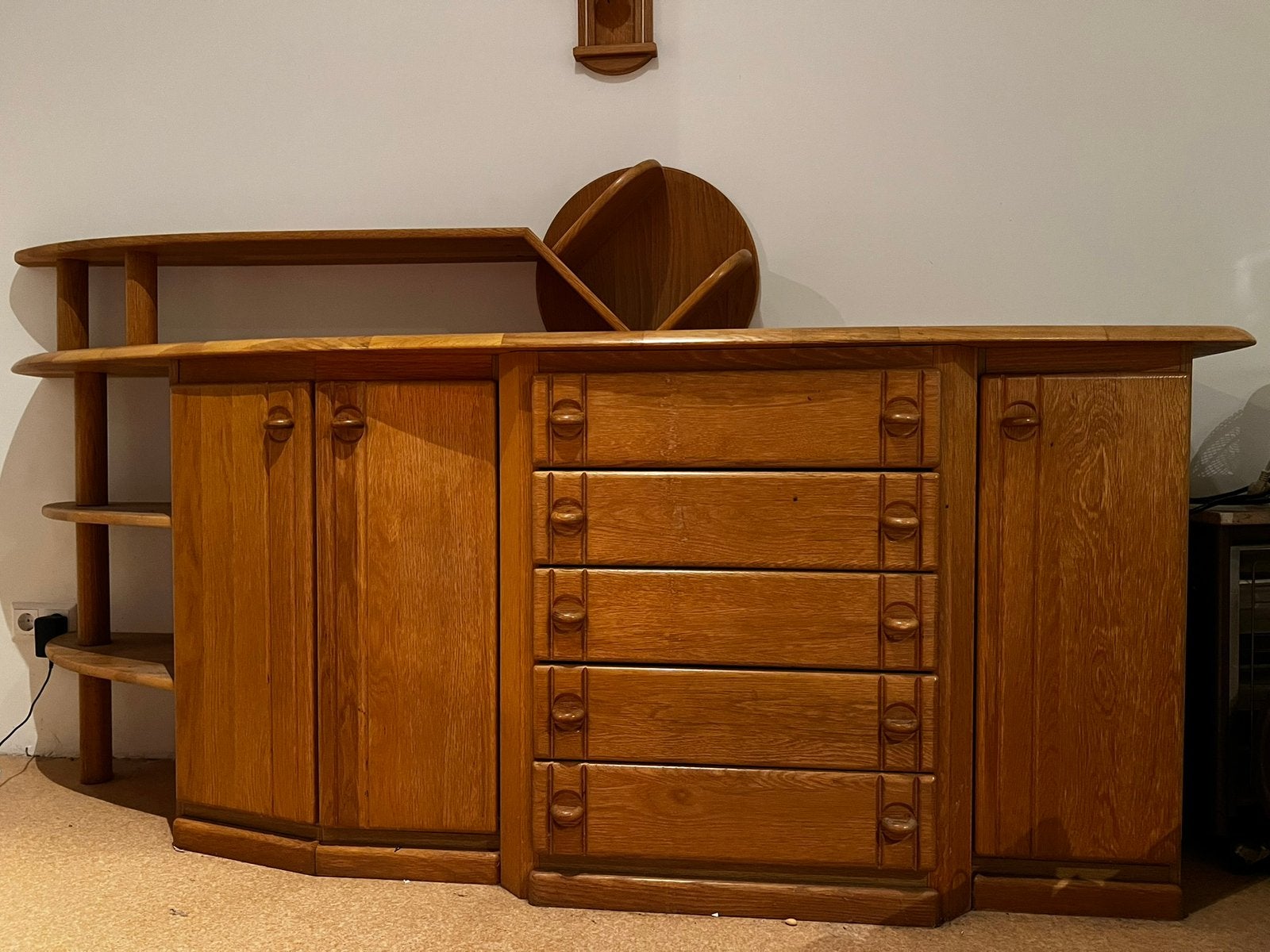 Houten dressoirkast, Ophalen, Gebruikt, 200 cm of meer