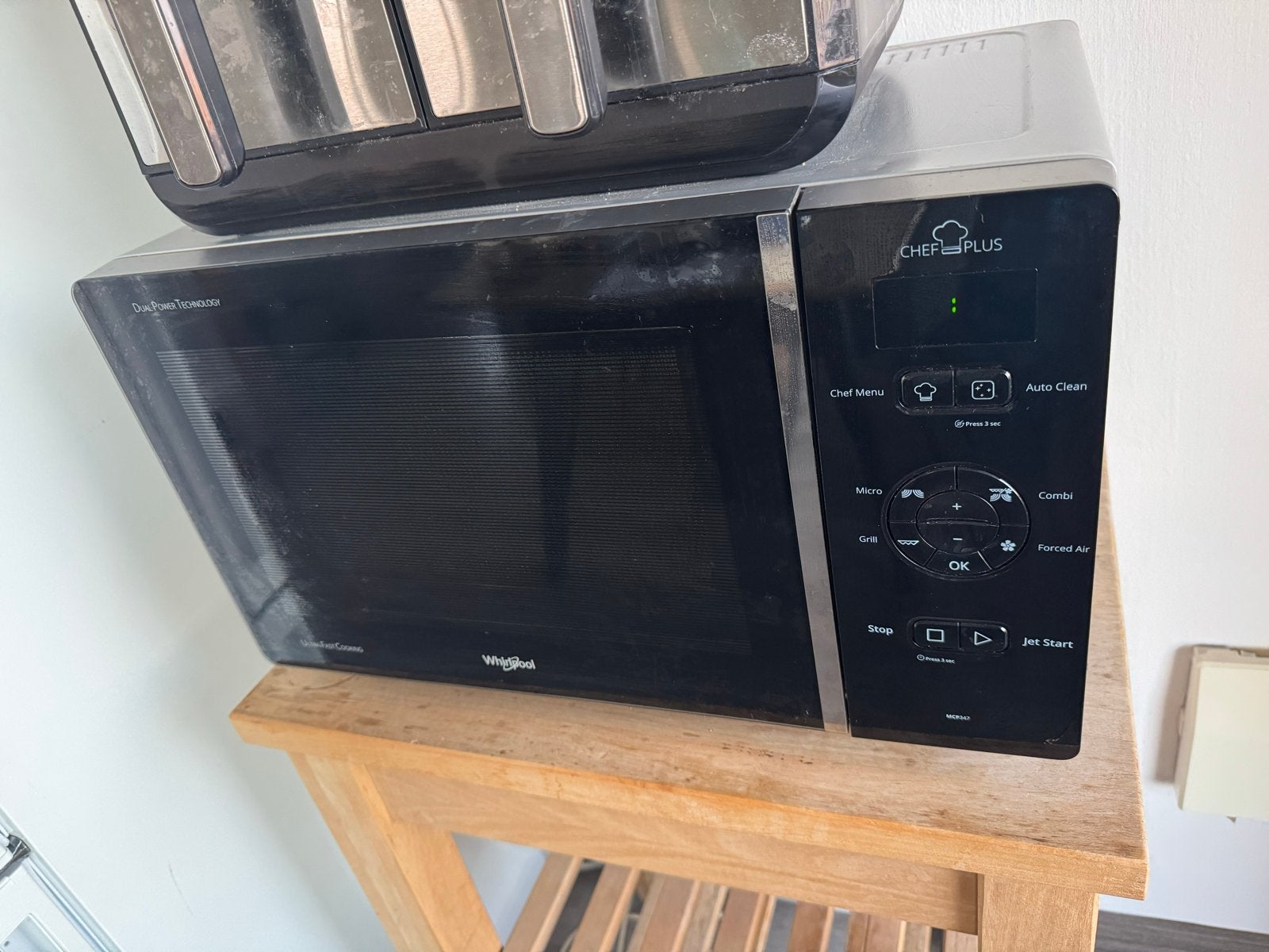 Whirlpool combimagnetron, Ophalen, Combimagnetron, Grill, Zo goed als nieuw