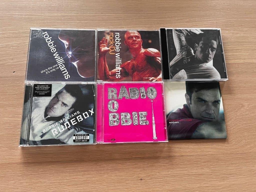 Robbie Williams 6x CD Single Radio Rock DJ Bodies Rudebox, Ophalen of Verzenden, Zo goed als nieuw, Rock, Single