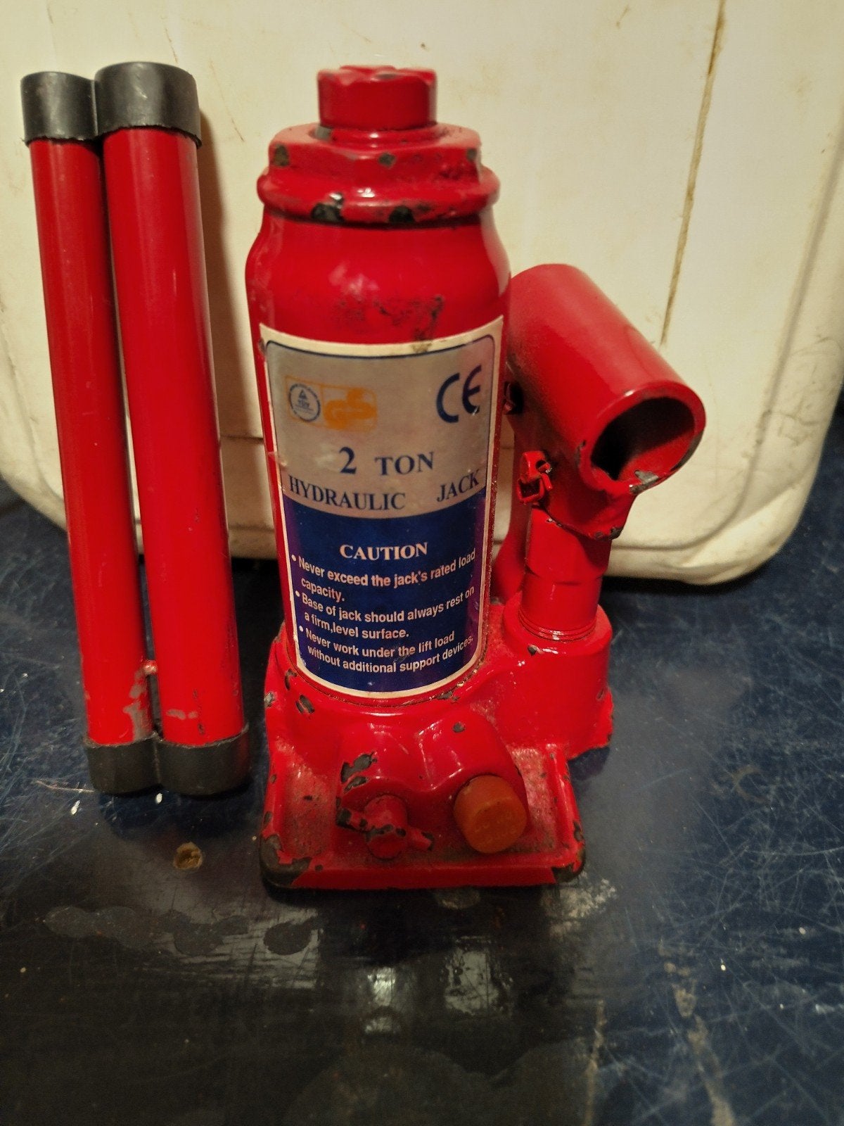 2 Ton Hydraulische Potkrik - Gebruikt, Ophalen of Verzenden, Gebruikt, Hydraulisch, Potkrik