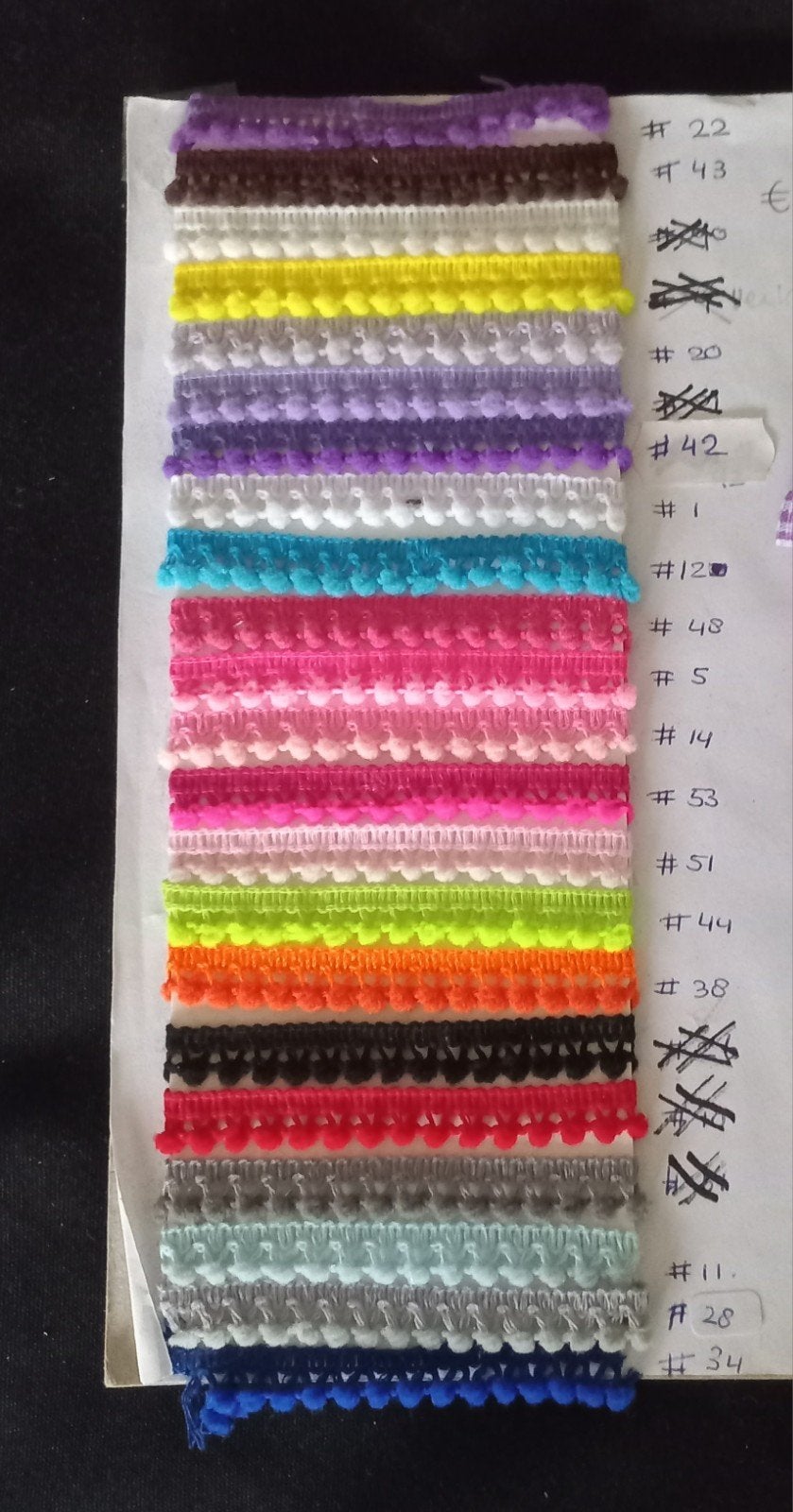 Mini pompomband, Ophalen of Verzenden, Nieuw, Lint, Band of Elastiek
