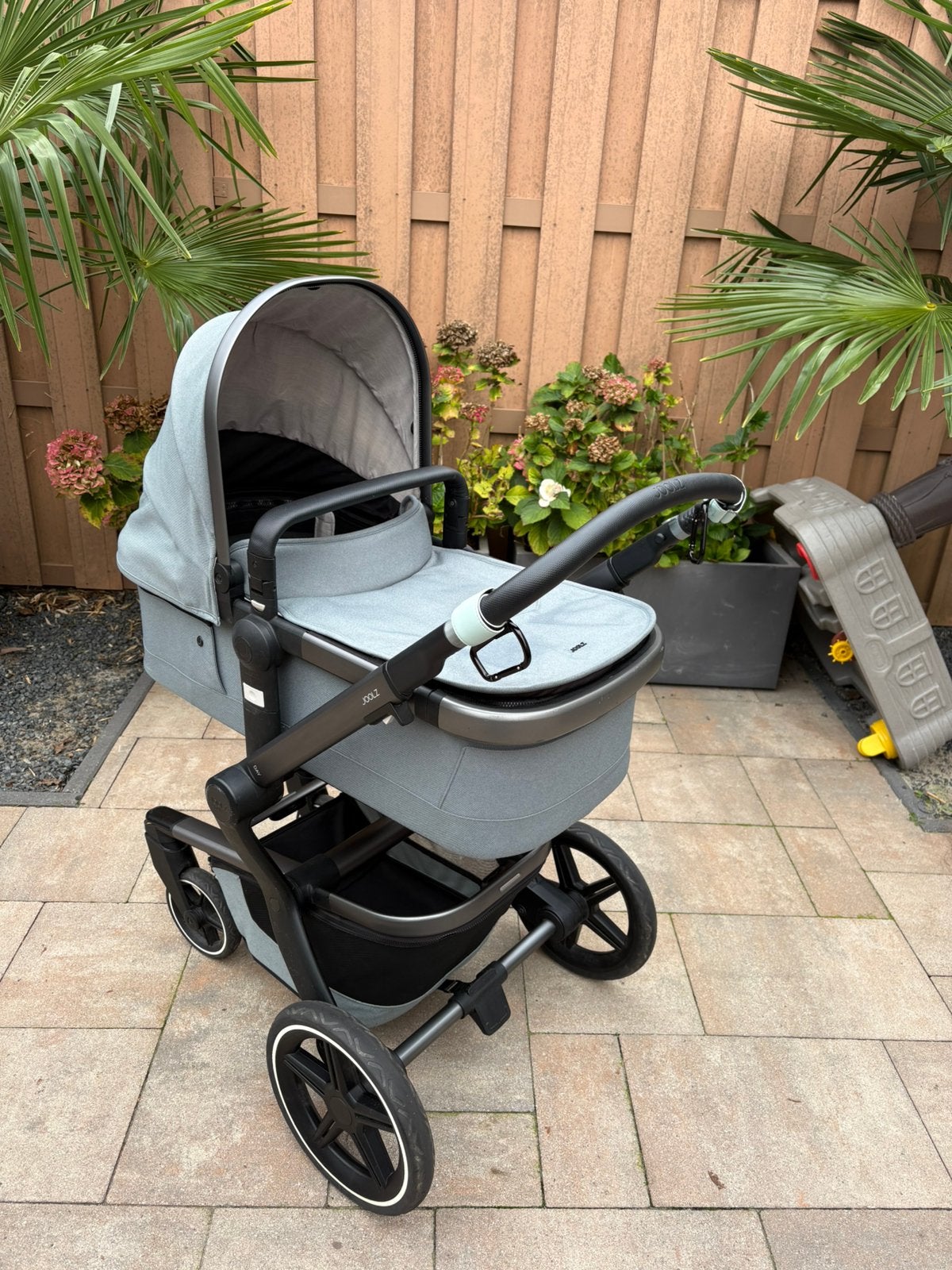 Joolz Day+ Modern Blue met voetenzak en luiertas, Gebruikt, Met reiswieg, Ophalen, Kinderwagen
